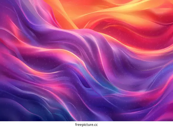 Abstract Colorful Flowing Liquid Waves Background