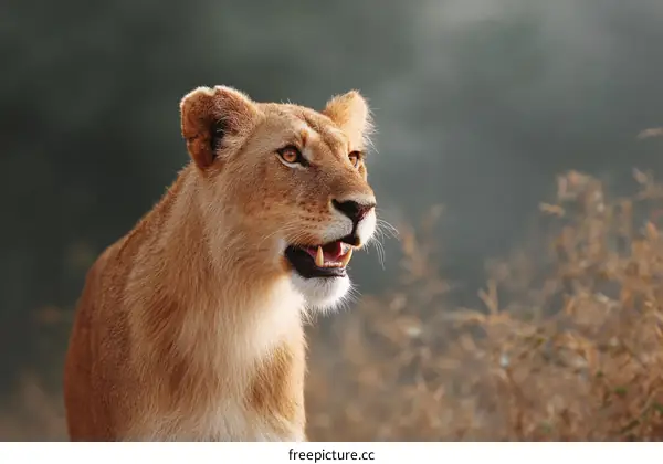 Majestic Lioness in Natural Habitat