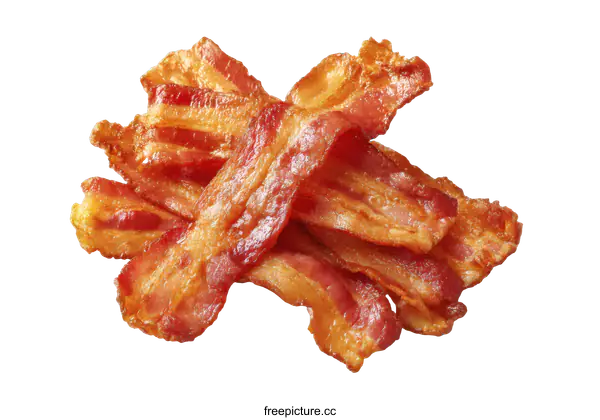 [Transparent Background PNG]Crispy Fried Bacon Pieces