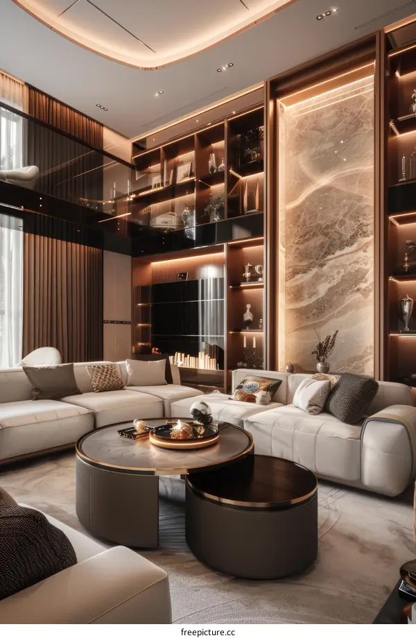 Modern Living Room with Luxury Design