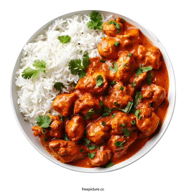 [Transparent Background PNG]Butter chicken