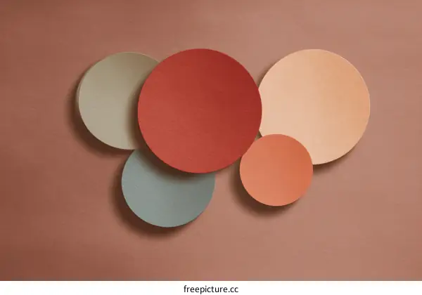 Abstract Colorful Circles on a Background