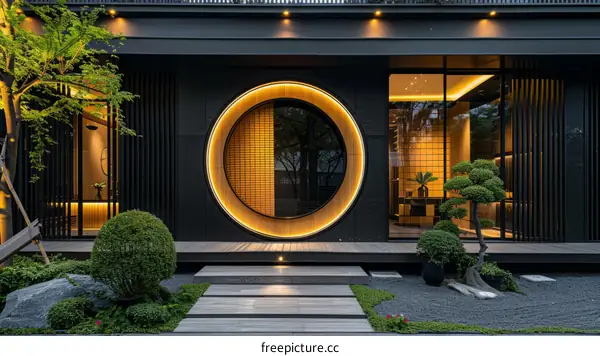 Contemporary Japanese House with Geometric Design