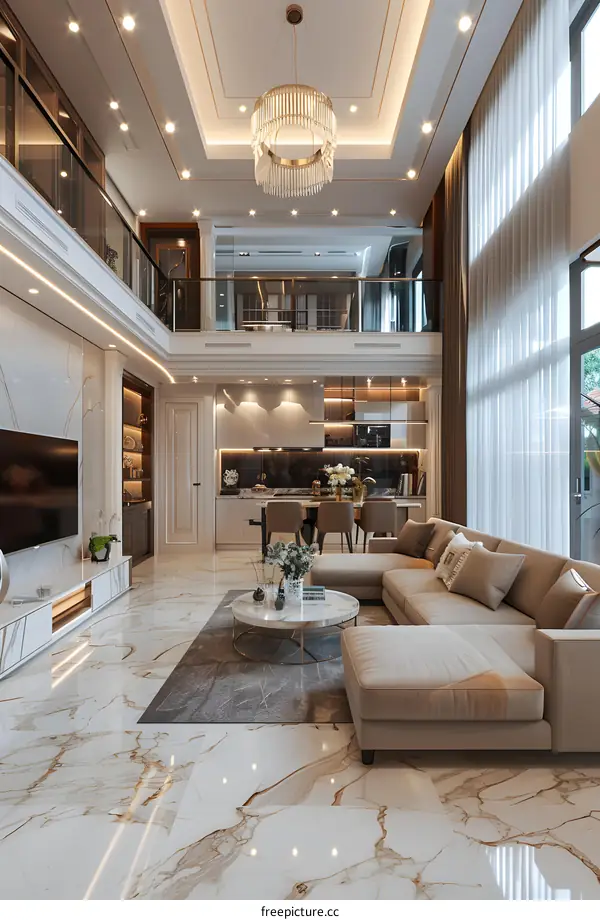 Modern minimalist living room