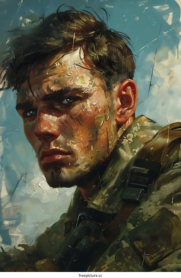 Portrait of a soldier