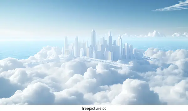 Floating City Above the Clouds