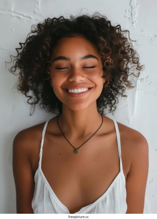Portrait of a Smiling Black Woman