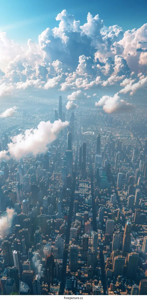 Manhattan's Concrete Jungle from Above
