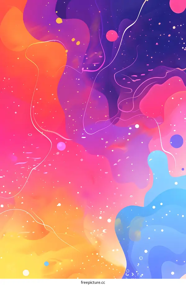 Abstract Colorful Liquid Background