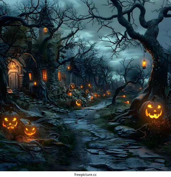 Halloween Pumpkin Cottage