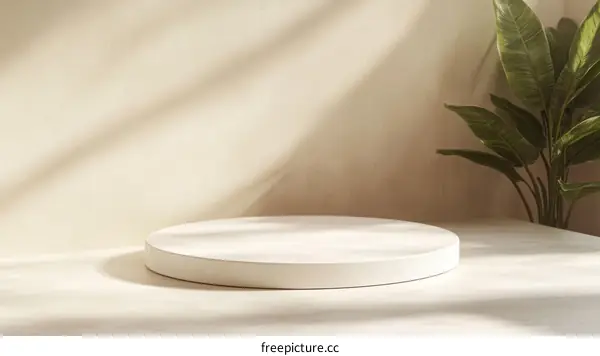 Elegant Minimalist Display Podium Background
