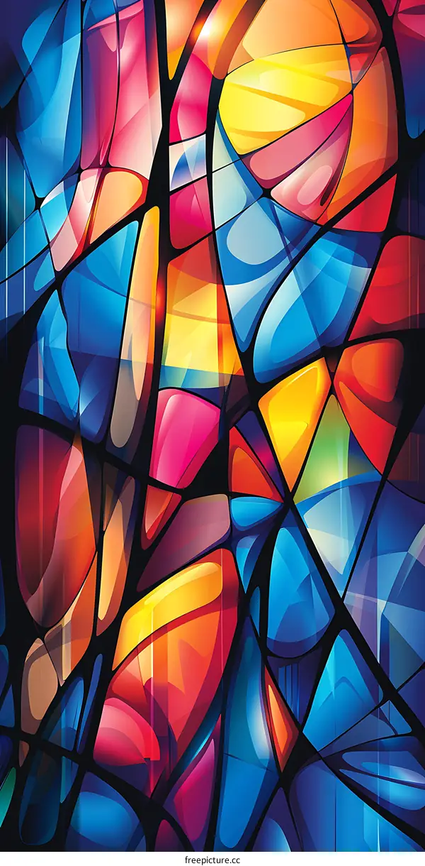 Colorful geometric mosaic