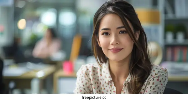 Confident Asian Business Woman Portrait