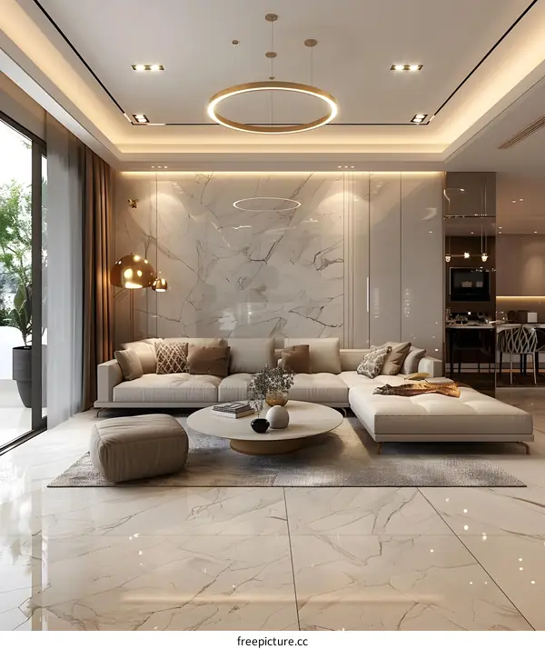 Modern minimalist living room