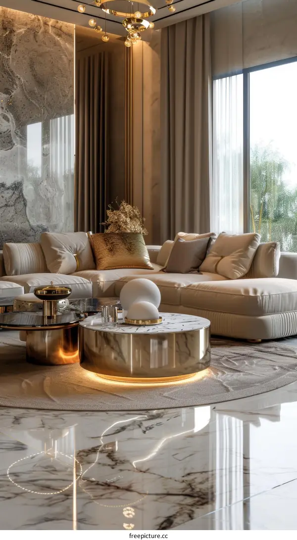 Lavish Luxurious Living Room Interior Design