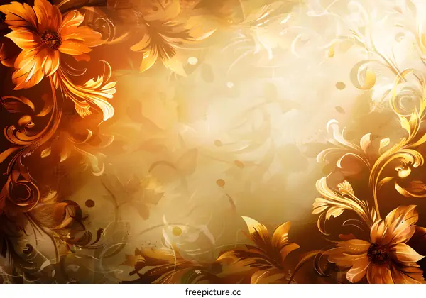 Goldenrod Floral Background