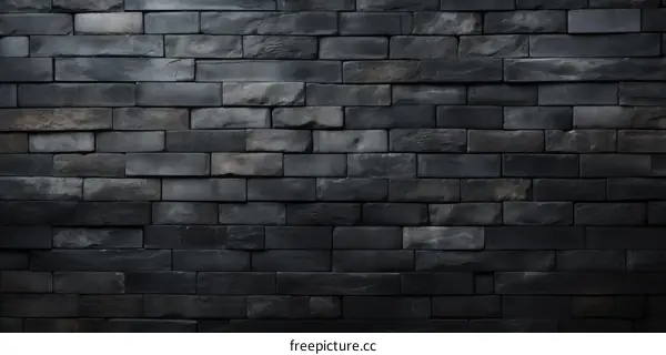 Dark Brick Wall Texture Background
