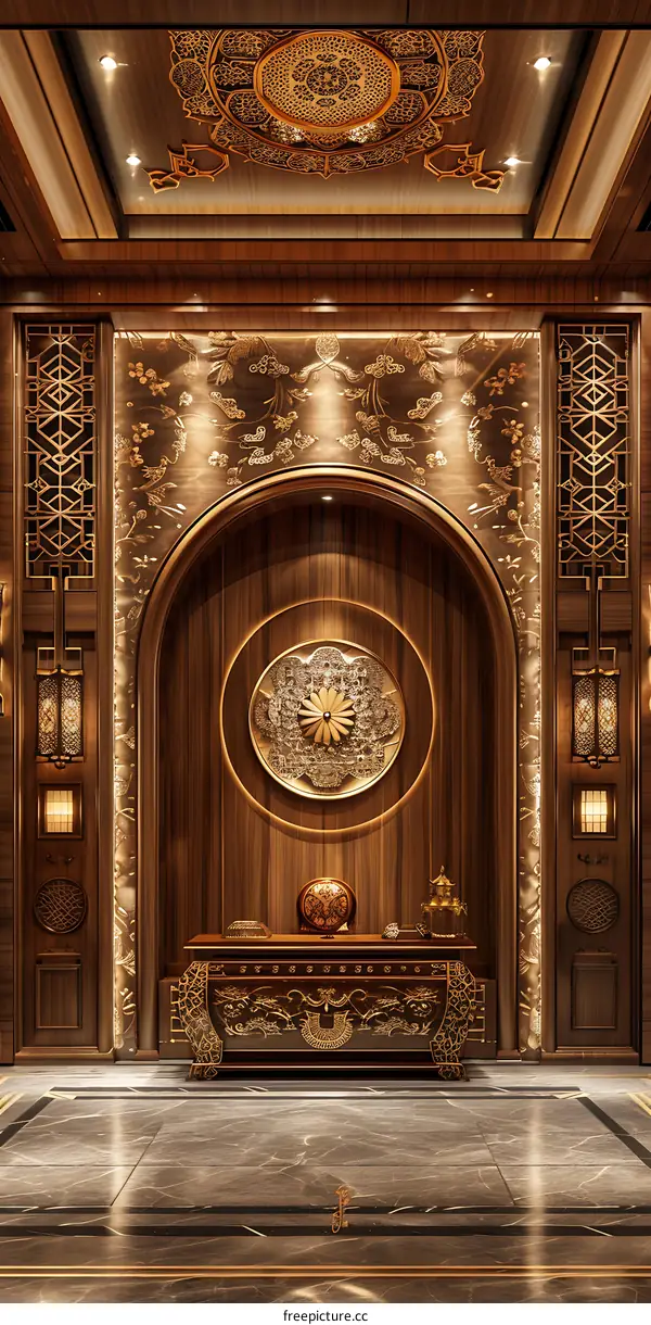 Chinese style corridor