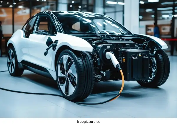 Modern Electric Car Charging Station Exterior