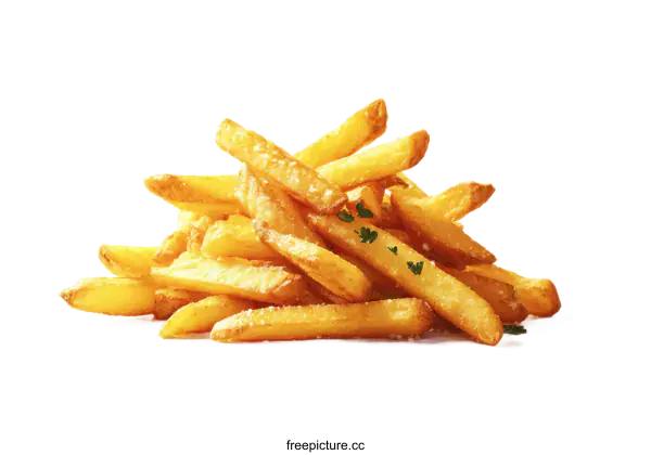 [Transparent Background PNG]Delicious French Fries Close-up