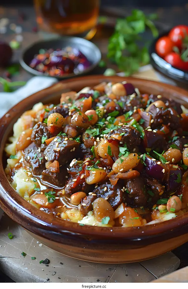 Moroccan Spiced Beef and Chickpea Stew