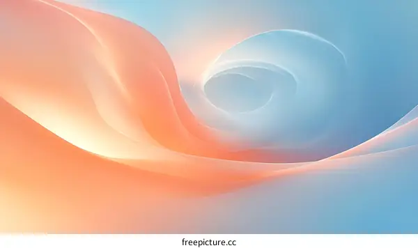Abstract Colorful Flowing Curves Background