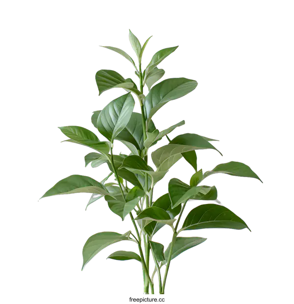 [Transparent Background PNG]Green Plant with White Background
