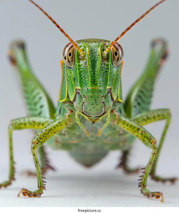 Green Katydid Close-Up