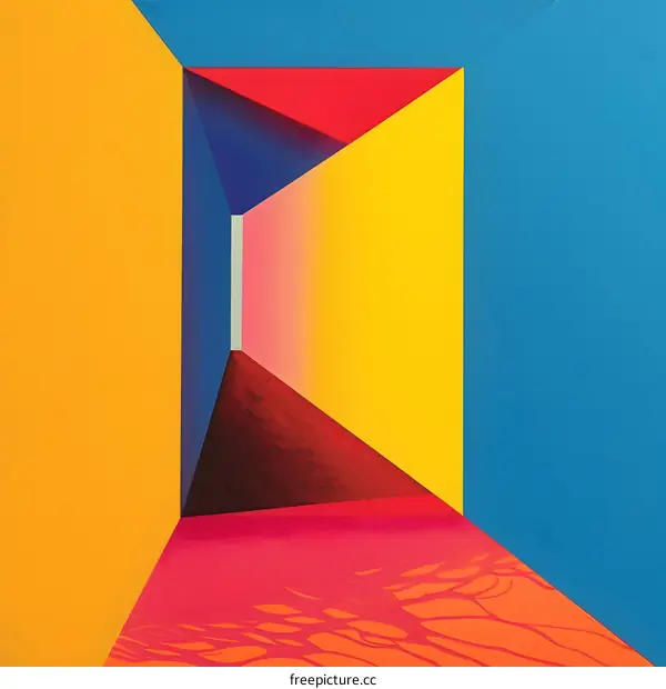 Abstract Colorful Geometric Shapes Artwork