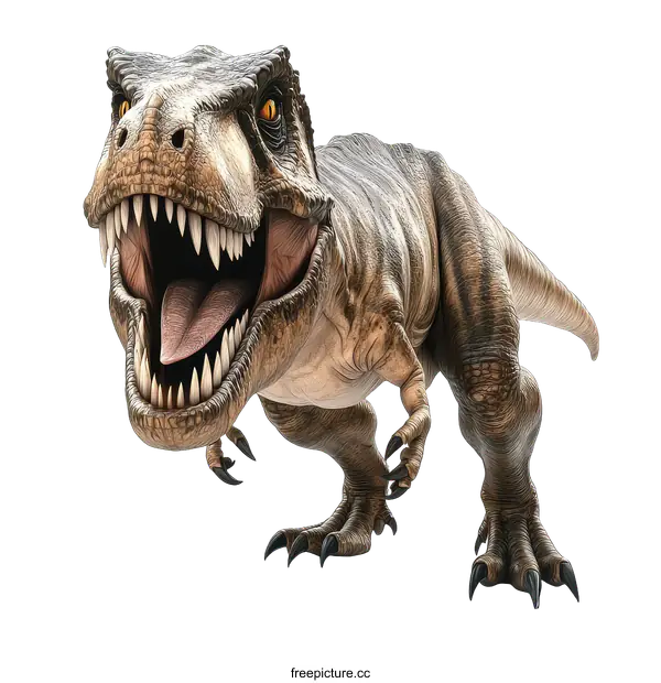 [Transparent Background PNG]Tyrannosaurus Rex Illustration against White Background