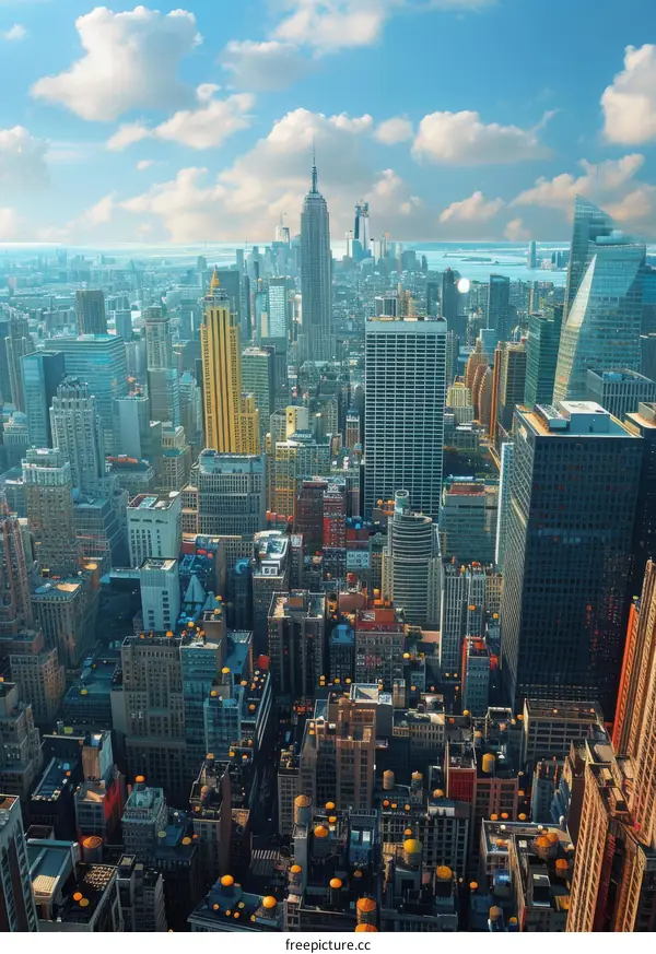 New York City Skyline with Empire State Building