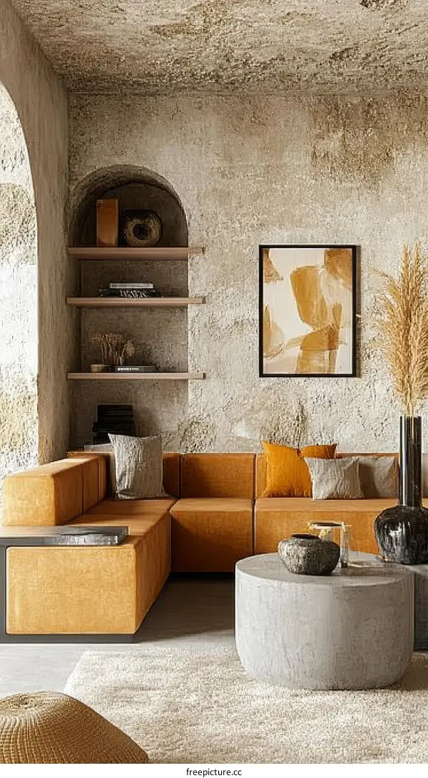 Modern Rustic Living Room Interior Design