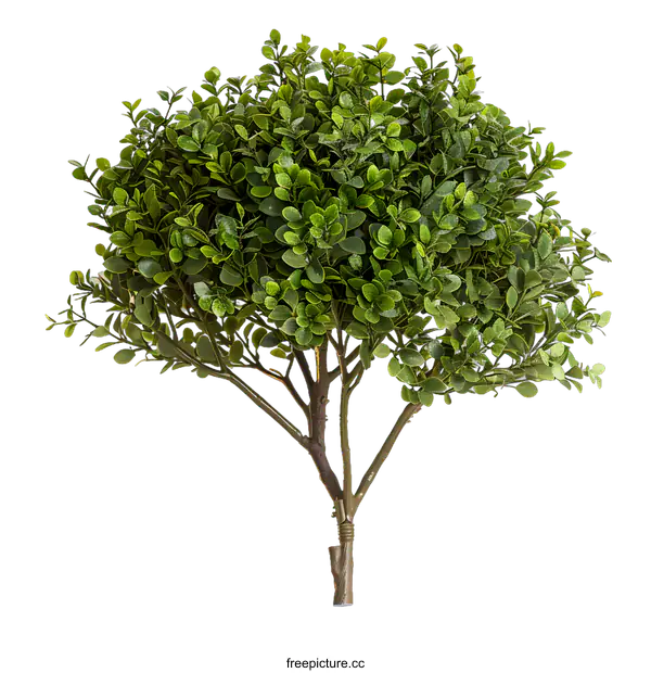 [Transparent Background PNG]Green Bush Tree Isolated on White Background