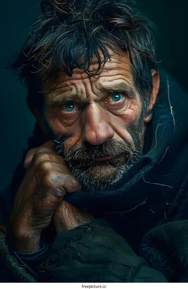 Portrait of a Weathered Man