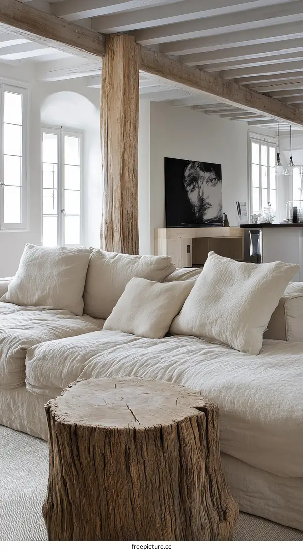 Rustic Modern Living Room Interior Design