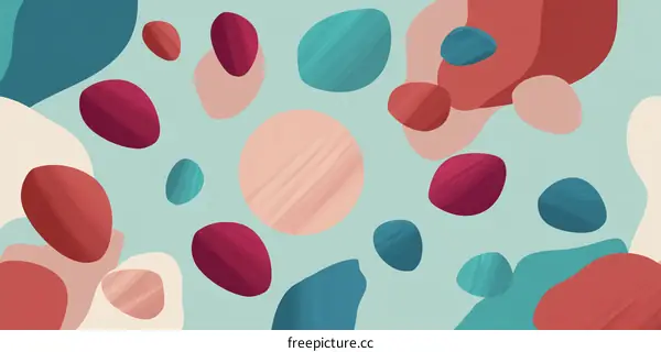 Abstract Colorful Shapes Pattern Design