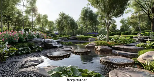 Modern and Traditional Designs in the Landscapes of Chinese Gardens