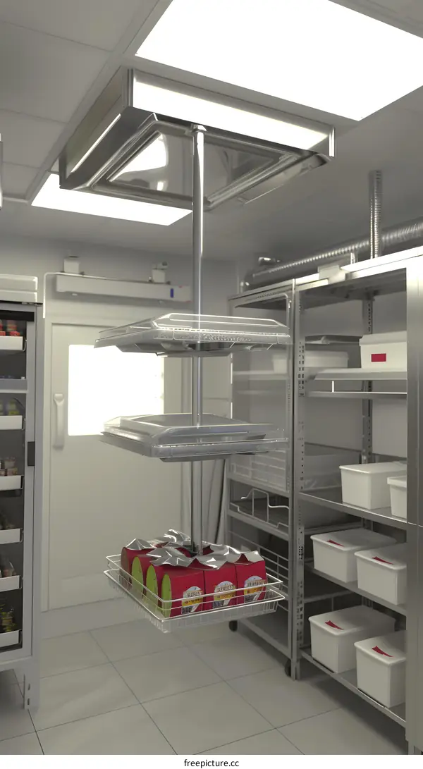 Stainless Steel Hanging Shelf System for Kitchen