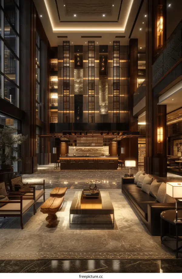 Luxurious Hotel Lobby