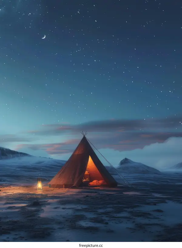 Camping in the Wilderness Under the Stars