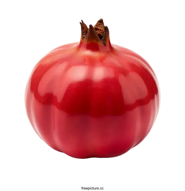 [Transparent Background PNG]Red Pomegranate Isolated On transparent background