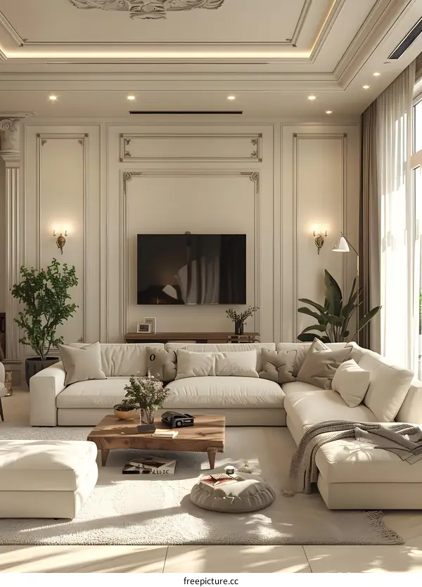 Modern minimalist living room