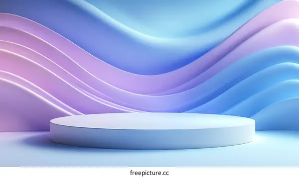 Pastel Color Gradient Abstract Product Display