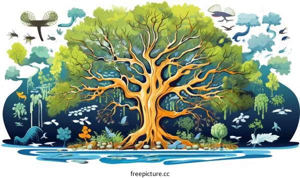 The Tree of Life, an illustration of the interconnectedness of all living things