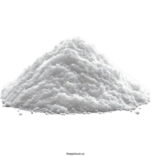 [Transparent Background PNG]Pile of White Powder Food Product