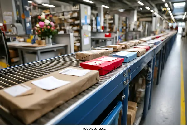 Automated Package Sorting System in a Warehouse