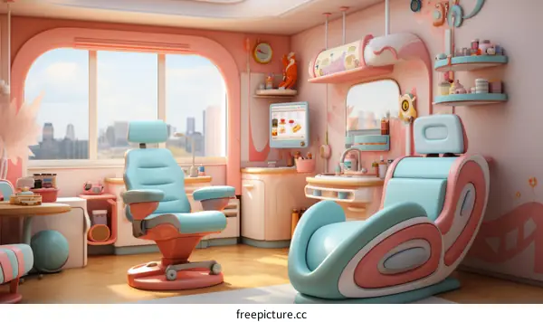 A Cozy and Modern Hospital Room of the Future