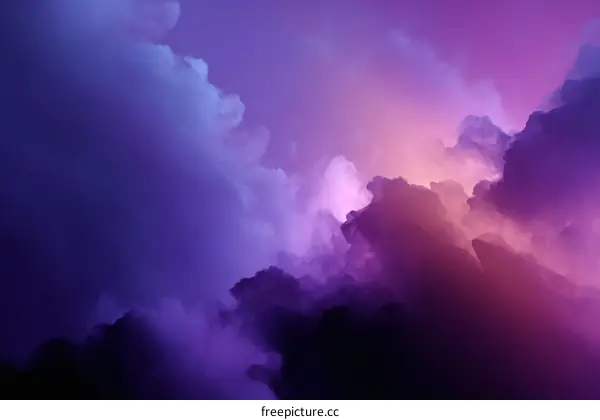 Colorful Cloudscape Abstract Artwork