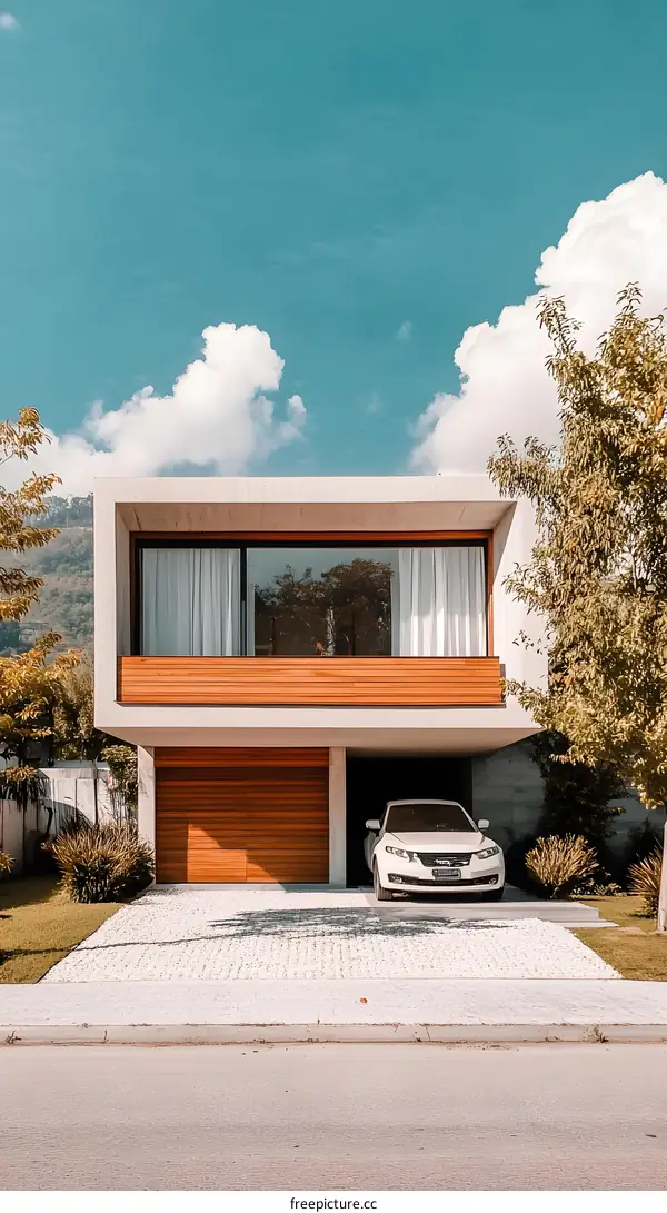 Modern Minimalist House with Garage