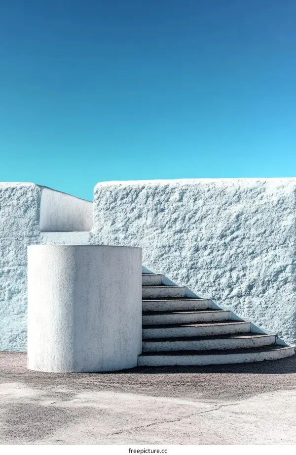 Modern Architecture Exterior Steps and Walls